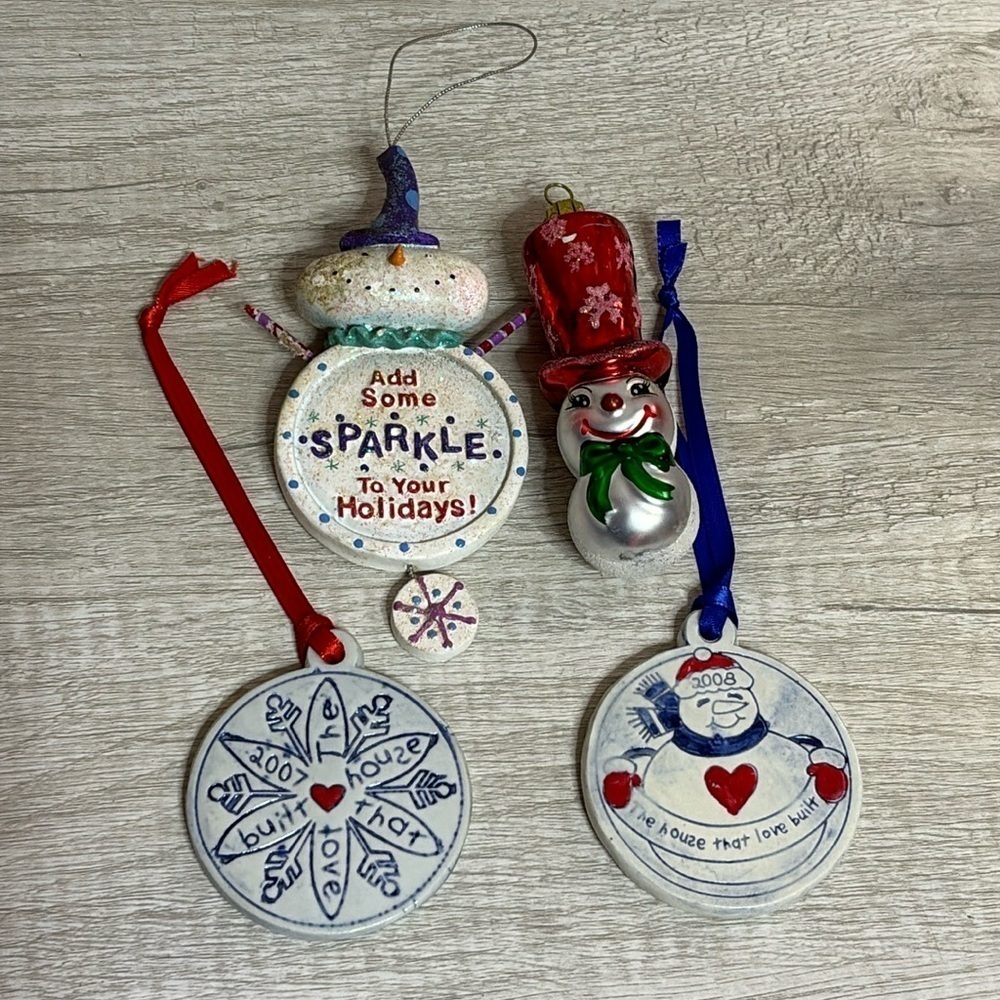 Snowman Ornaments Lot